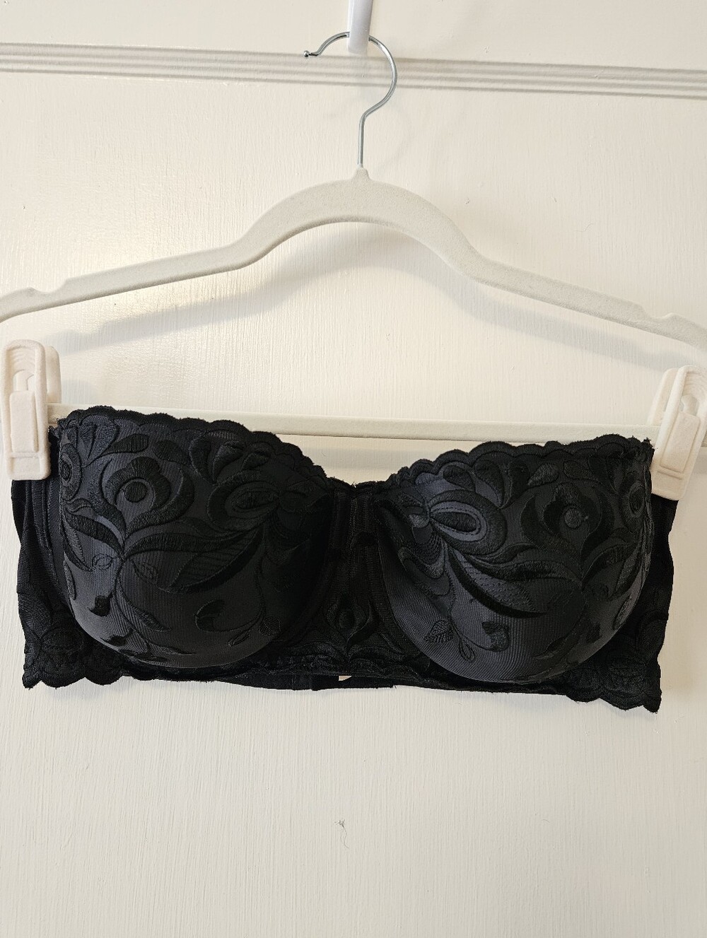 Sweet Nothings Strapless Lace Balconette Bra In Black 38D